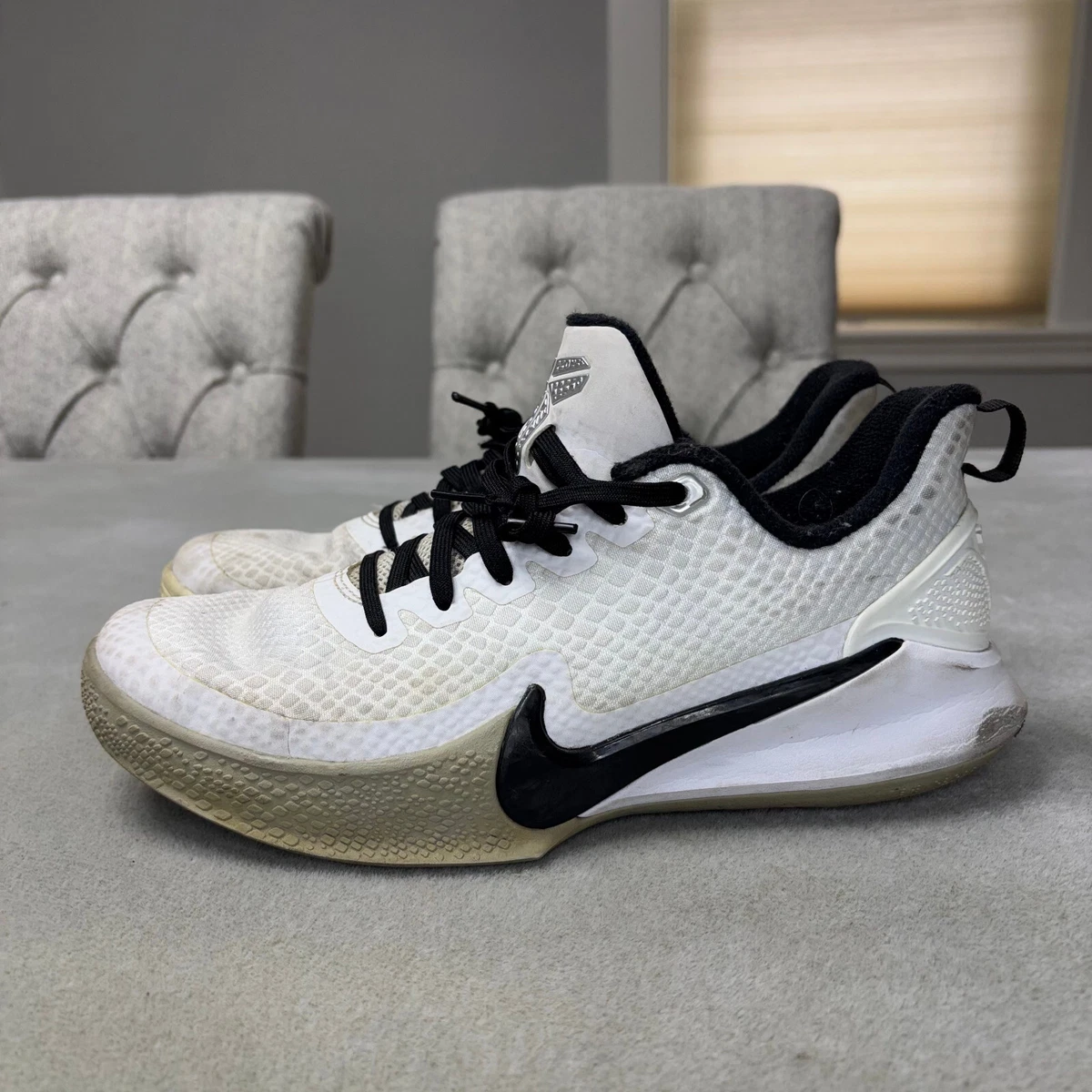 Nike Mamba Focus TB 'White' Shoes Sneakers Men's Size 7.5/Women's