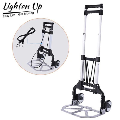 80KG Heavy Duty Lightweight Folding Hand Sack Trolley Truck Barrow Cart Wheel UK