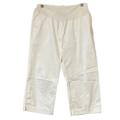 Duo Maternity White Capris Size Medium  - Image 1 of 4