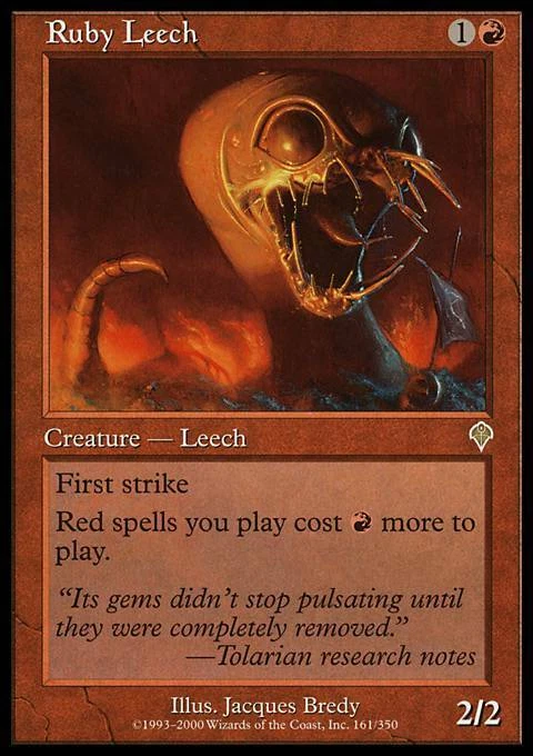 Ruby Leech ~ Near Mint Invasion MTG Magic UltimateMTG Red Card - Image 1 of 1