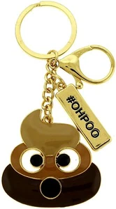 #ohpoo Poop Poo Emoji Punk Rock Humor Gótico Adulto Poopie Turd Novedad Llavero - Imagen 1 de 3