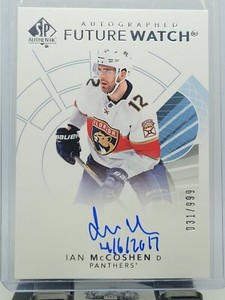 2017-18 UD SP Authentic Hockey Future Watch Autograph Ian McCoshen 031/999!