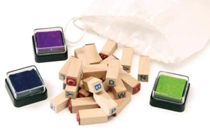Set timbri Lettere in legno Small Foot giocattoli educativi - Photo 1/7