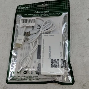 CableDeconn  Display DVI HDMI VGA Adapter Converter 3 in 1 - Picture 1 of 3