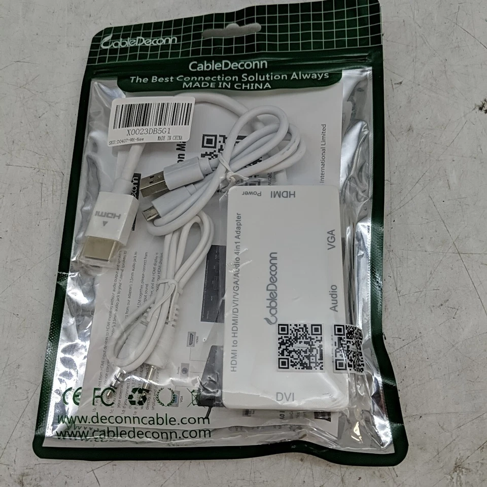 CableDeconn  Display DVI HDMI VGA Adapter Converter 3 in 1 - Image 1 of 3