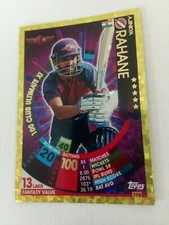 TOPPS VIVO IPL CRICKET ATTAX 2017 #175 Ajinkya Rahane 100 CLUB ULTIMATE XI gold
