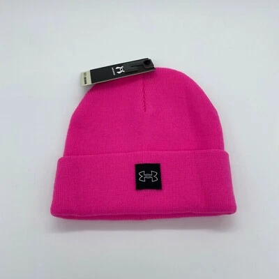 安德玛女式中场经典袖口豆豆冬季纯色粉色均码 — 第 1/4 张图片