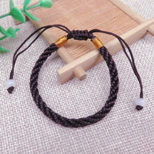 1X Red Lucky Handnade Braided Chinese Rope Cord Bracelet New