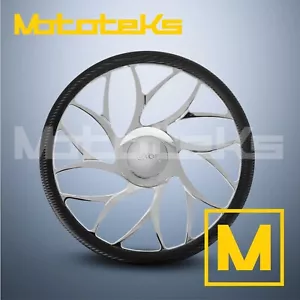 Volante Billet Cromo Sunshine Forjado 15" con Envoltura de Fibra de Carbono - Imagen 1 de 5