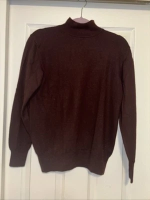 Vintage Bloomingdale’s Yellow Wool Turtleneck Thin Knit Sweater Sz S Italy - Image 1 of 4