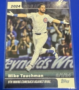 Mike Tauchman 2025 Topps Series 1 Greatest Hits #GH-18 Pink Foil Parallel Cubs - Picture 1 of 2