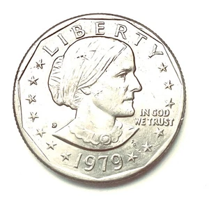 1979 RARE D Susan B. Anthony Dollar (F.G.), RPM "Mint Mark", Actual Coin - Picture 1 of 2