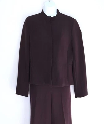 Chaqueta con cuello mandarín EILEEN FISHER/mezcla de seda pantalones al tobillo elásticos para mujer PS Foto 1 de 4