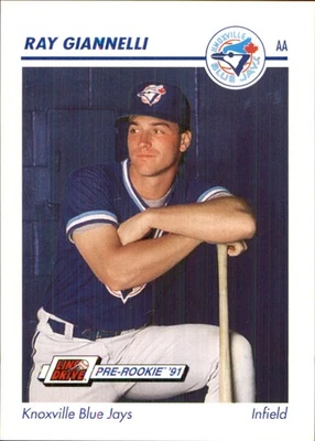 Ray Giannelli 1991 Line Drive AA #357 RC Knoxville Blue Jays AutographDen - Image 1 of 2