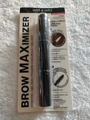 wet n wild Ultimate Brow Maximizer Powder + Gel Duo-Medium Brown - Image 1 of 4