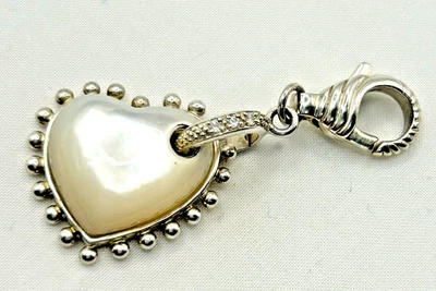 Colgante potenciador corazón plata esterlina Judith Ripka fregona y circonita cúbica Foto 1 de 4