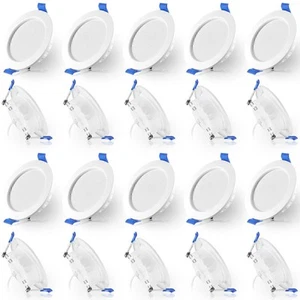 20X LED Einbaustrahler Dimmbar Einbauleuchten Flach Decken Einbau Spot Set NEW - Bild 1 von 22