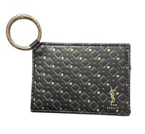 NEU YSL schöne schwarz und gold VIP Reise Spiegel Kette mit schicken goldenen Sternen - Bild 1 von 5
