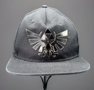 Nintendo Legend of Zelda Triforce Hat Cap Snapback Official Licensed Black - Image 1 of 4