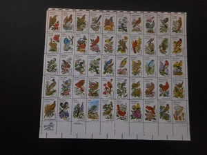 Scott 1953-2002, 20 cent, State Birds & Flowers, Sheet - Picture 1 of 2