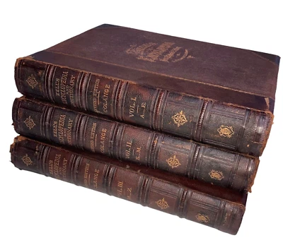 Zell's Encyclopedia & Dictionary  Vol I  II III  rev. 1877 edition, w.  Analysis Foto 1 de 4