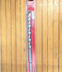 Milwaukee 12" Hammer-Drill Bit 3/4" Concrete 3 Flat Secure Grip Fast Drilling - Picture 1 of 5