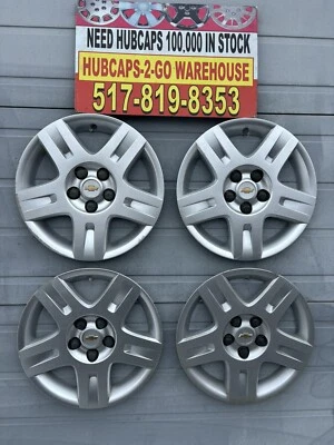 Chevrolet Hhr 2006-2011 Oem 16” Hubcap Silver 4 Used Flaws OEM 08 Malibu9595818 - Image 1 of 4