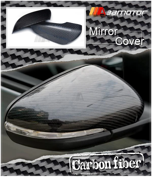 Dry Carbon Fiber Door Side Mirror Covers fits 10-14 VW GOLF6 GOLF 6 VI GTI MK6 - Image 1 of 1