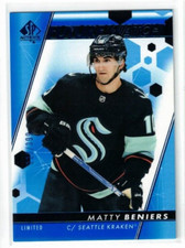 2022-23 SP AUTHENTIC MATTY BENIERS FUTURE WATCH LIMITED BLUE 227/399 #200