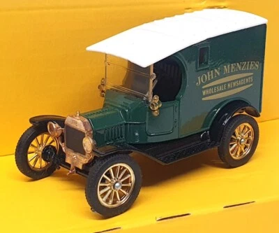 Corgi Appx 9cm Long Diecast D865/15 - Ford Model T Van (John Menzies) Green - Image 1 of 4
