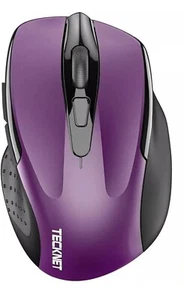 (QTY 1) Tecknet Cordless Mouse M003 Purple *FAST Shipping - Picture 1 of 2