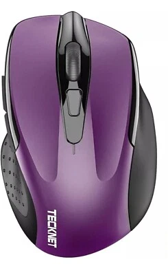 (QTY 1) Tecknet Cordless Mouse M003 Purple *FAST Shipping - Image 1 of 2
