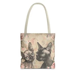 Tote Bag Hairless Cat Sphynx Ladies Bag Purse Beach Bag Fashion NEW NWT - Picture 1 of 13