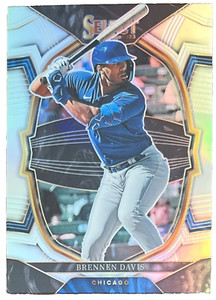 Brennen Davis 2023 Panini Select Silver Prizm #7 Chicago Cubs Rookie Parallel RC