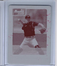 2006 Bowman Draft Picks Brett Logan Magenta Printing Plate 1st Bowman #'ed 1/1