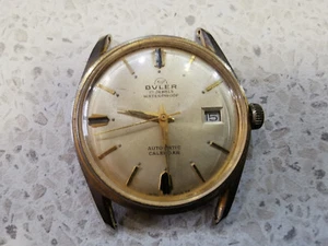 RELOJ BULER AUTOMÁTICO VINTAGE SUIZO CHAPADO EN ORO PARA HOMBRE - Imagen 1 de 6