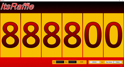 ItsRaffle Raffle Game Software Windows PC Bingo Random Number Generator