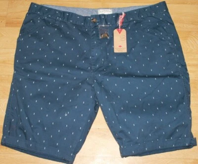 Lee Cooper Printed Chino Shorts Navy Men's Size 40 BNWT Slim Fit - Image 1 of 4