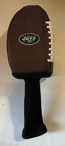 NY Jets Football Driver Head Golf Club Cover Vintage Big Football style Leather - Picture 1 of 12