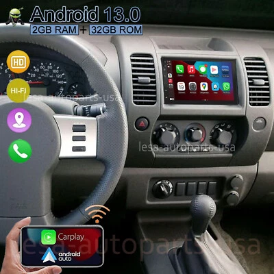 7" Android 13 Para Nissan Xterra 2000-2008 Apple Carplay Coche Radio Estéreo GPS Navegación Foto 1 de 4