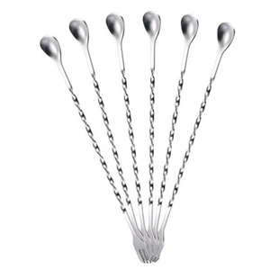 Cocktail Drink Stirrers Cocktail Blender Cocktail Stirrer Spoon - Picture 1 of 12