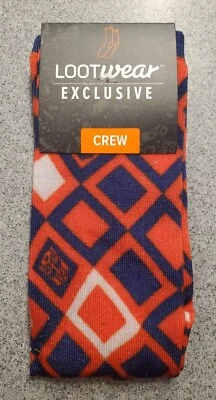 NWT Loot Crate DX Wear TOY CHEST Transformers Diamond Argyle Adult Crew Socks - Image 1 of 3