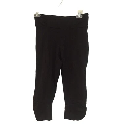 SATVA RATI CAPRI Black Ladies XS Capri Leggings Preshrunk Organic Cotton - Image 1 of 4