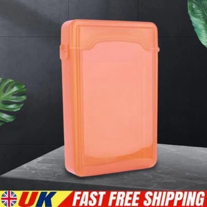 3.5 Inch IDE SATA HDD Hard Drive Disk Storage Box Plastic HDD Caddy Case(Orange) - Afbeelding 1 van 11