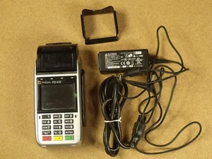 FIRST DATA FD 410 WIRELESS CREDIT CARD TERMINAL WITH POWER CORD AS IS - Picture 1 of 3