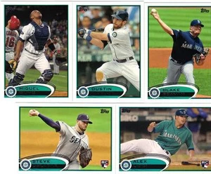2012 Topps 1 y 2 Seattle Mariners Team Set Ichiro Delabar Iwakuma Hernández 21 - Imagen 1 de 2