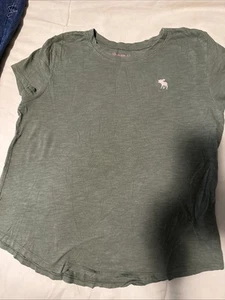 Two abercrombie fitch kids girl Tee Shirt 13/14 And White Tee Size L - Picture 1 of 9