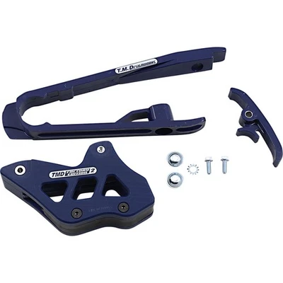 Guía/deslizador de cadena TM Design Works para KTM/Husqvarna - azul DCK-KT3-BL2 Foto 1 de 3