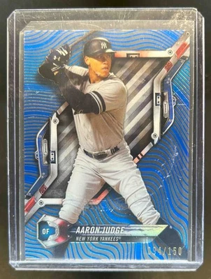 2018 Topps High Tek Aaron Judge Blue Rainbow Foil #94/150 Yankees - Image 1 of 2