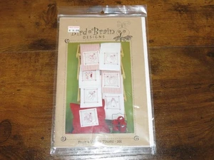 Bird Brain Designs Embroidery Pattern Fruit & Veggie Tea Towels Vegetables 266 - Picture 1 of 3